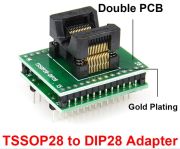 @ORIGINAL TSSOP28 to DIP28 adaptör (Altın Kaplama) TL866CS, TL866A, RT809H, C70plus vb. programlayıcılar için