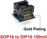 @ORIGINAL SOP16 to DIP16 adaptör 150mil (Altın Kaplama) TL866CS, TL866A, RT809H, C70plus vb. için