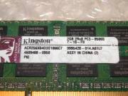KINGSTON 2 GB 2Rx8 PC3 8500S 7-10-F0 DDR3 NOTEBOOK RAM