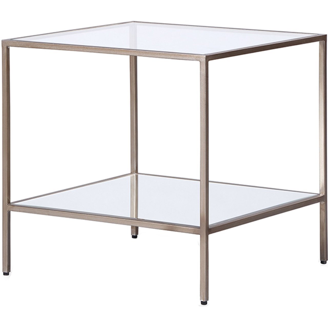 Lea Gümüş Metal Standart Yan Sehpa & Komodin