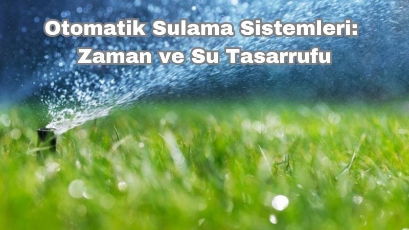 Otomatik Sulama Sistemleri: Zaman ve Su Tasarrufu