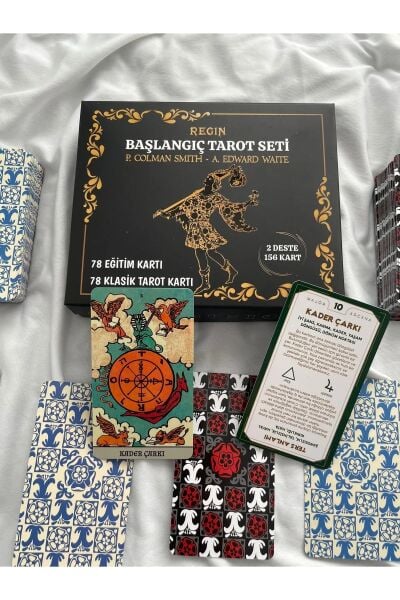 REGIN Başlangıç Tarot Kitabı Ve Başlangıç Tarot Seti - 78 Eğitim Kartı + 78 Klasik Tarot Kartı