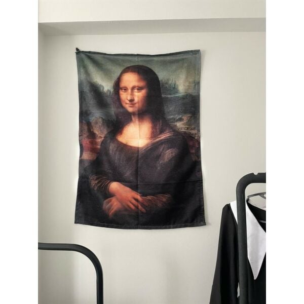 Mona Lisa - Leonardo Da Vinci Duvar Örtüsü - Wall Tapestry I 70 x 100 cm