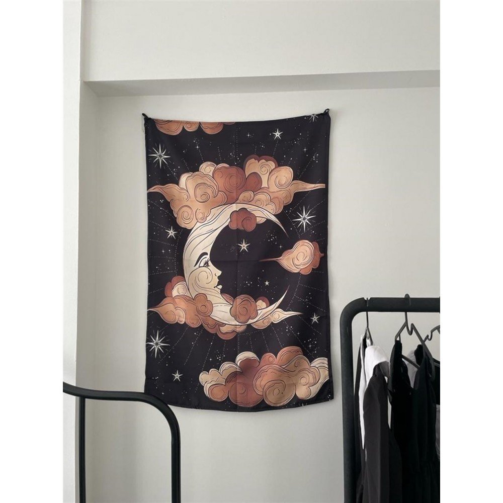 Moon and Sky Duvar Örtüsü - Wall Tapestry I 70 x 100 cm