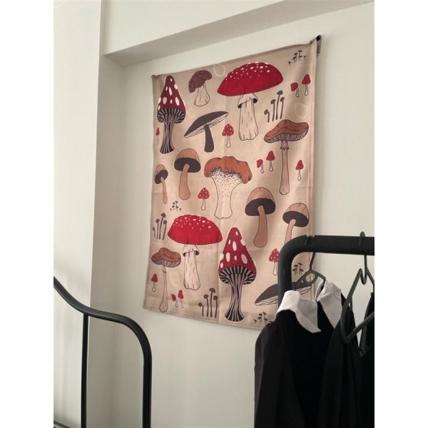 Mushroom Family Duvar Örtüsü - Wall Tapestry I 70 x 100 cm