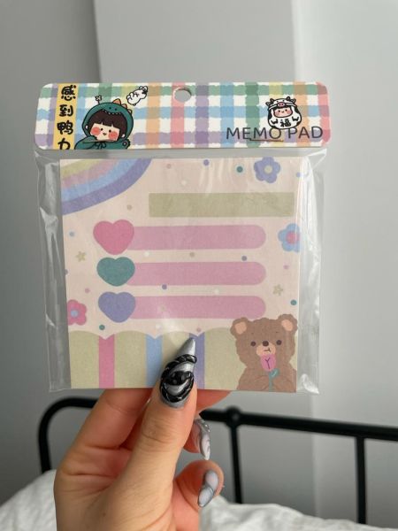 Note Bear Memo Pad Kare Not Defteri