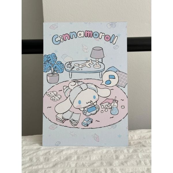 Cinnamoroll Feeling Vibes Ahşap Poster