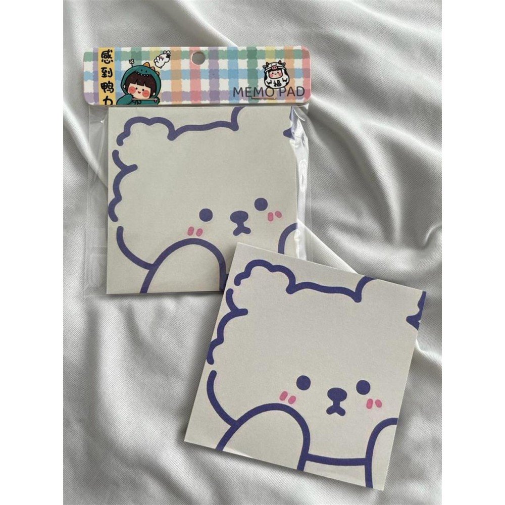 White Bear Memo Pad Kare Not Defteri