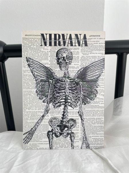 Nirvana Grunge Mini Ahşap Poster
