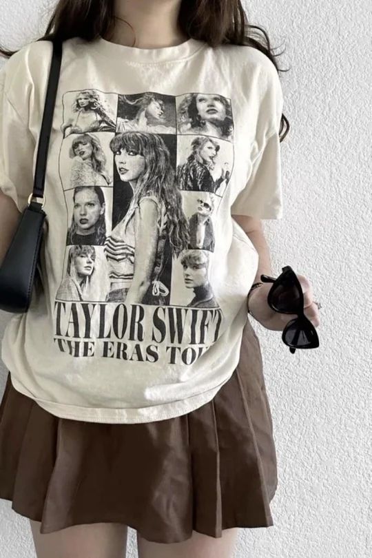 Bej Unisex Taylor Swift The Eras Tour T-Shirt