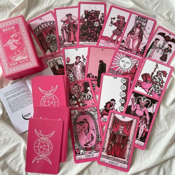 Pink Rider Waite Tarot Destesi