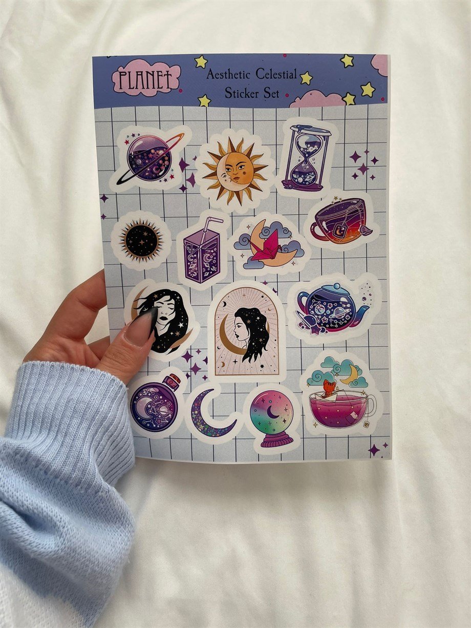 Aesthetic Celestial Sticker Set