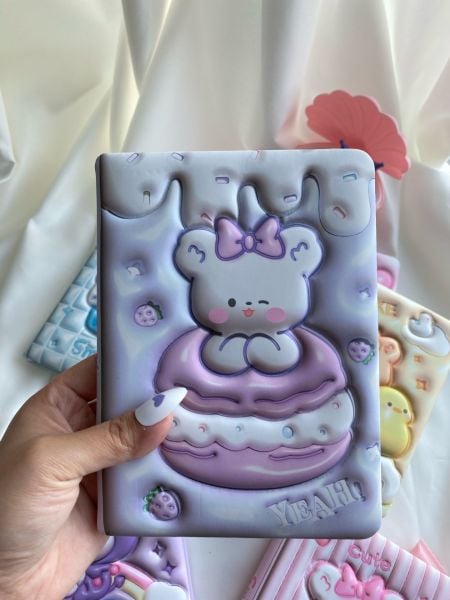 Purple Cake Puffy Defter