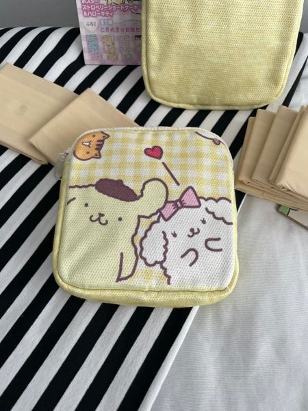 Kawaii Pompurin 2 Bölmeli Organizer Ped Çantası