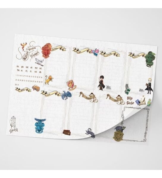 Daily Planner Notepad Harry Potter Lisanslı Özel Tasarım