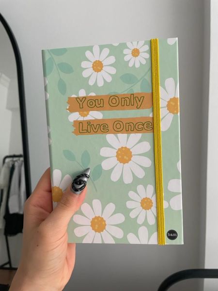 You Only Live Once Lastikli Sert Kapak Defter