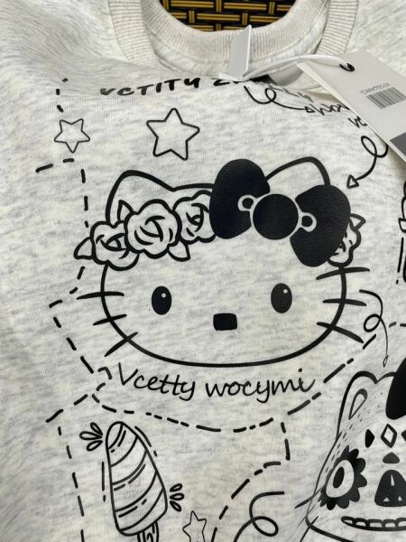 Gri Melanj Hello Kitty - Vctity Kitty (Unisex) Uzun Kollu