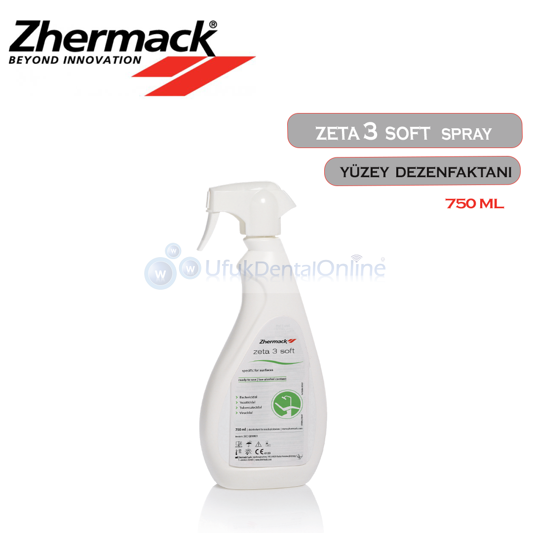 Zhermack Zeta 3 Soft Yüzey Dezenfektanı | 750 Ml