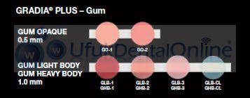 Gradia Gum Diş Eti Renk Sistemi