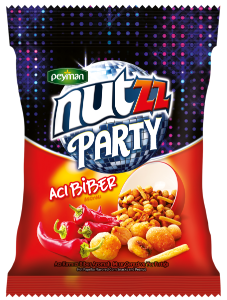 Nutzz Party Mix Acı Biber Aromalı 90G