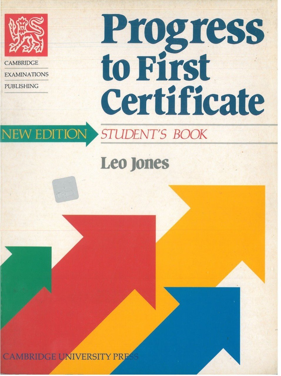 Progress to First Certificate Student s book New Edition ( Baskı Yılı : 1992 )