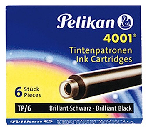 Pelikan 4001 Dolma Kalem Kartuşu Küçük Royal Siyah 6'lı