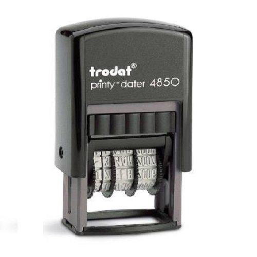 Trodat 4850 Plakalı Tarih Damgası Türkçe Siyah Keçe