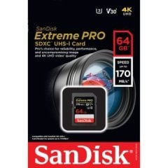 SanDisk 64GB Extreme PRO UHS-I SDXC 170 MB/s