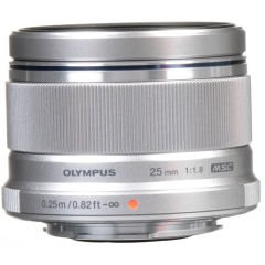 Olympus M.Zuiko Digital 25mm f/1.8 Lens Silver