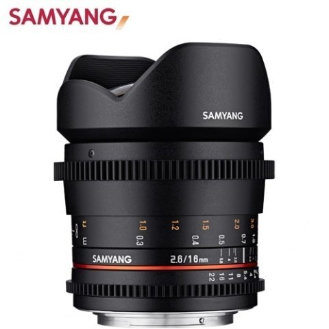 Samyang 16mm T2.6 ED AS UMC Cine Lens (Sony E)