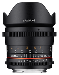 Samyang 16mm T2.6 ED AS UMC Cine Lens (Sony E)