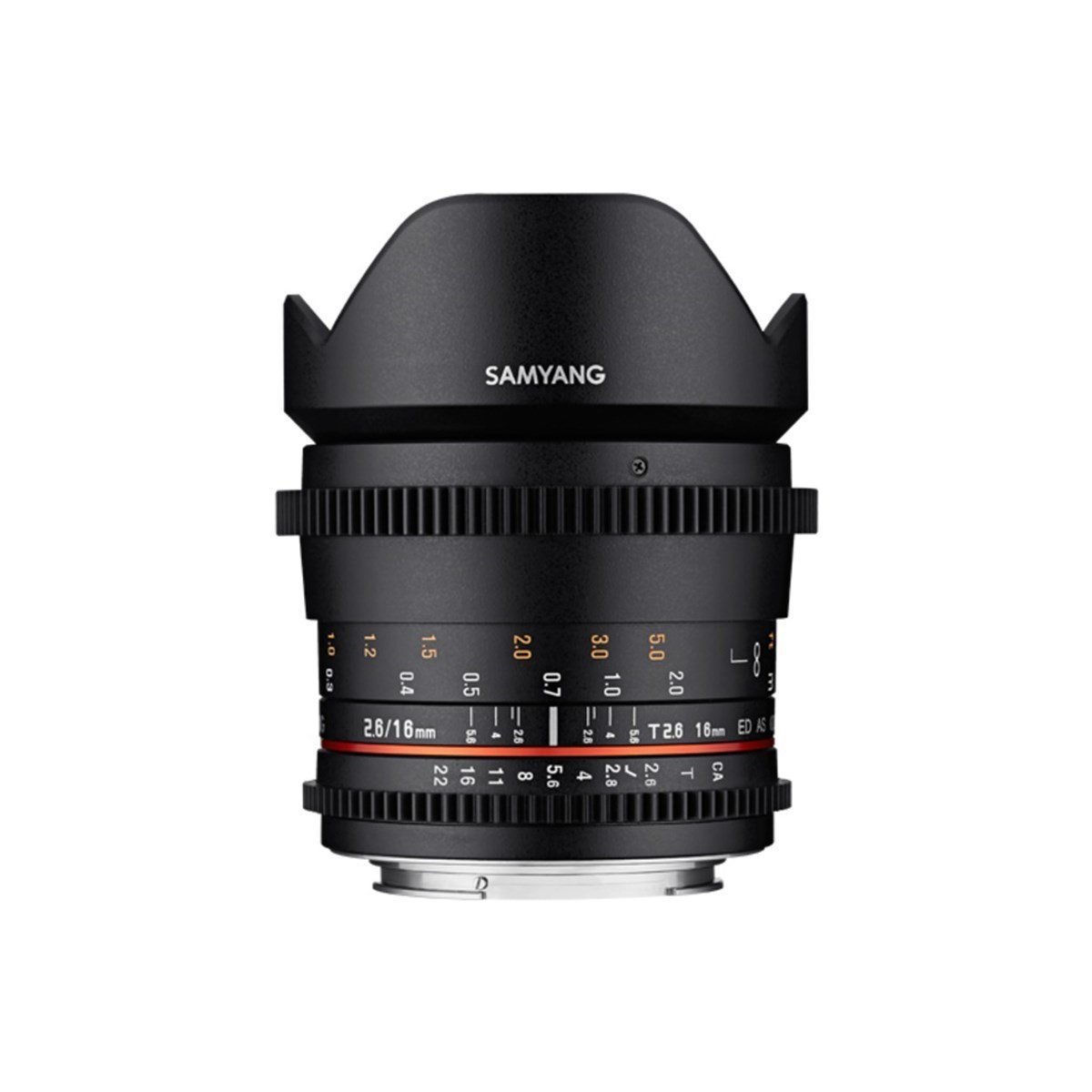 Samyang 16mm T2.6 ED AS UMC Cine Lens (Canon EF)