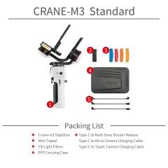 Zhiyun CRANE-M3 3-Axis Handheld Gimbal Stabilizer (Standard Kit)