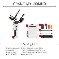 Zhiyun  Crane-M3 Combo Kit 3-Axis Handheld Gimbal Stabilizer