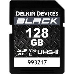 Delkin Devices 128GB Black UHS-II SDXC V90 Memory Card ( DSDBV90128)