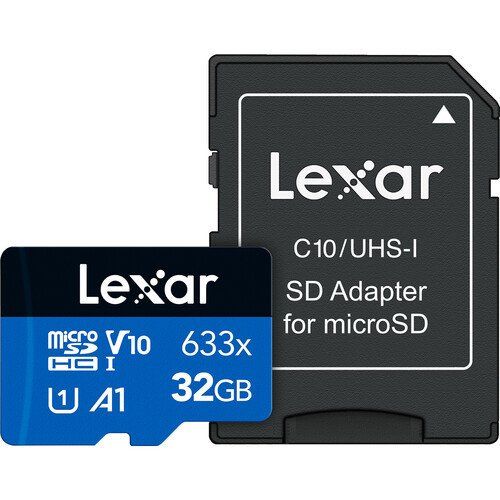 Lexar 32GB microSDXC 100MB/sn 4K Class 10 Hafıza Kartı + SD Adaptör