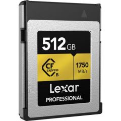 Lexar 512GB Professional CFexpress Type-B 1750MB/sn Hafıza Kartı