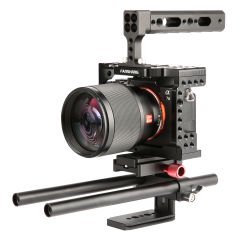 Viltrox FANSHANG Aluminum (Sony A9 A7RIII A7III A7RII A7II A7SII A7S A7R A7 A6400  6500a6300 A6000 A6000) Camera Cage Kit Rig Video Stabilizer for Sony