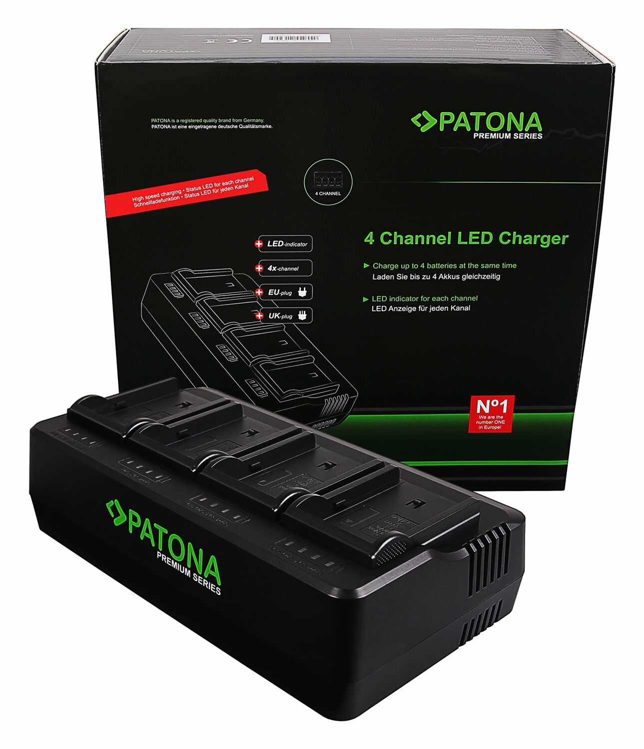 Patona BP-U60 Canon Premium 4'lü Şarj Cihazı