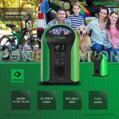 Patona 9990 Premium Powerstation Outdoor 300