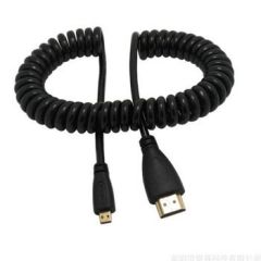 OEM Marka HD01 Spiral 4K HDMI Kablosu  (D-A Micro) 50cm-90cm