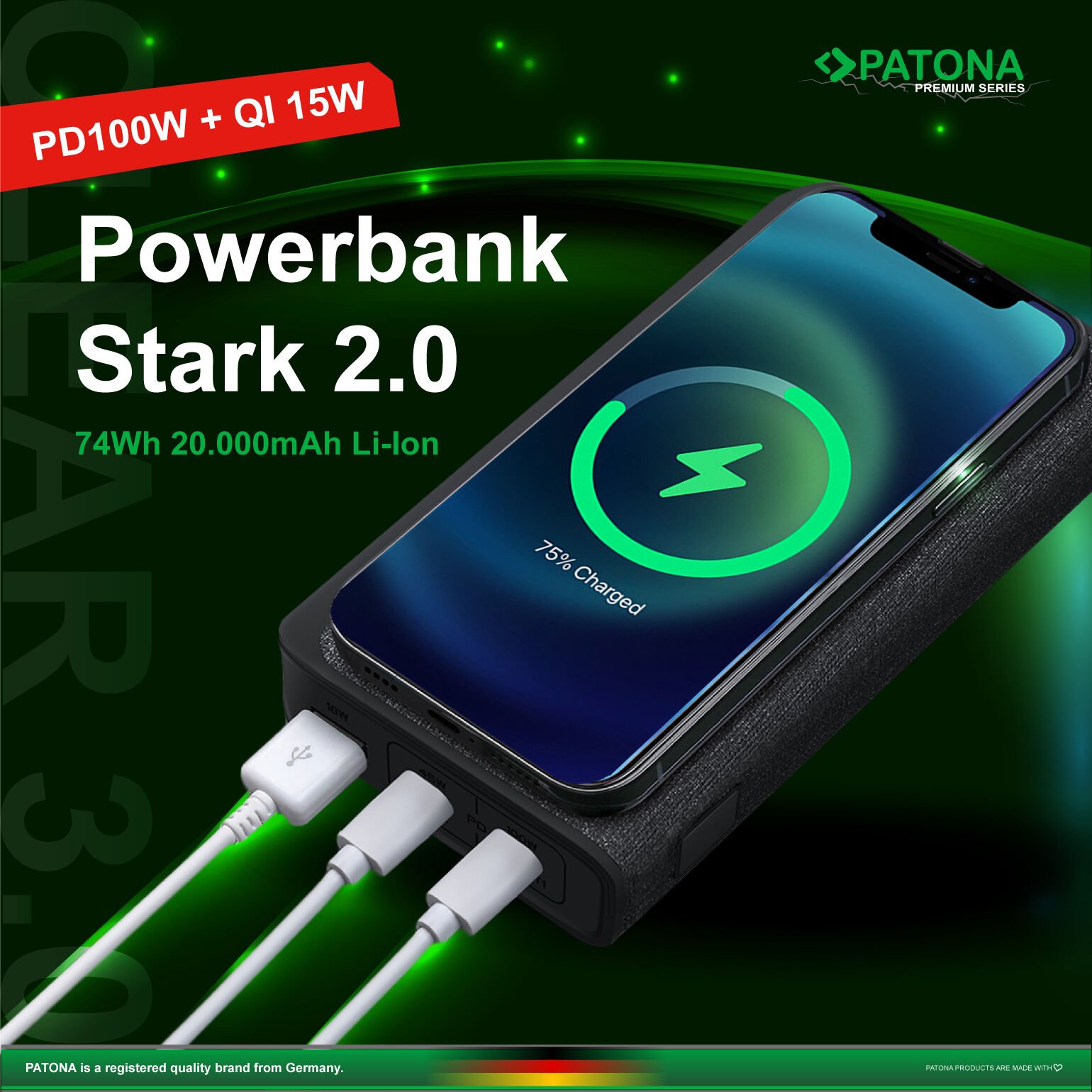 Patona 9987 Premium Powerbank Stark 2.0