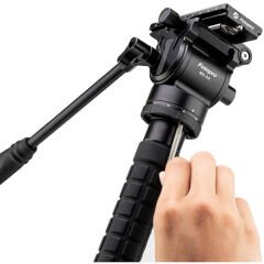 Fotopro MH-6A Metal Fluid Video Tripod Başlığı