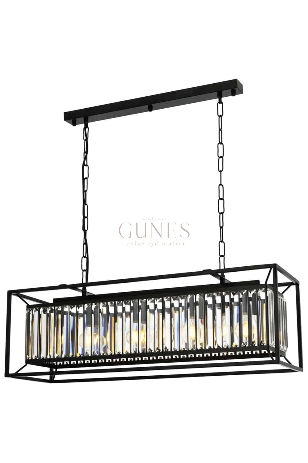 Siyah Boyalı Modern Avize AVONNİ-AV-1667-4Y-BSY