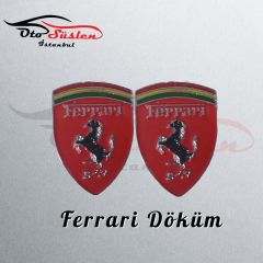 Ferrari Kırmızı Döküm Logo