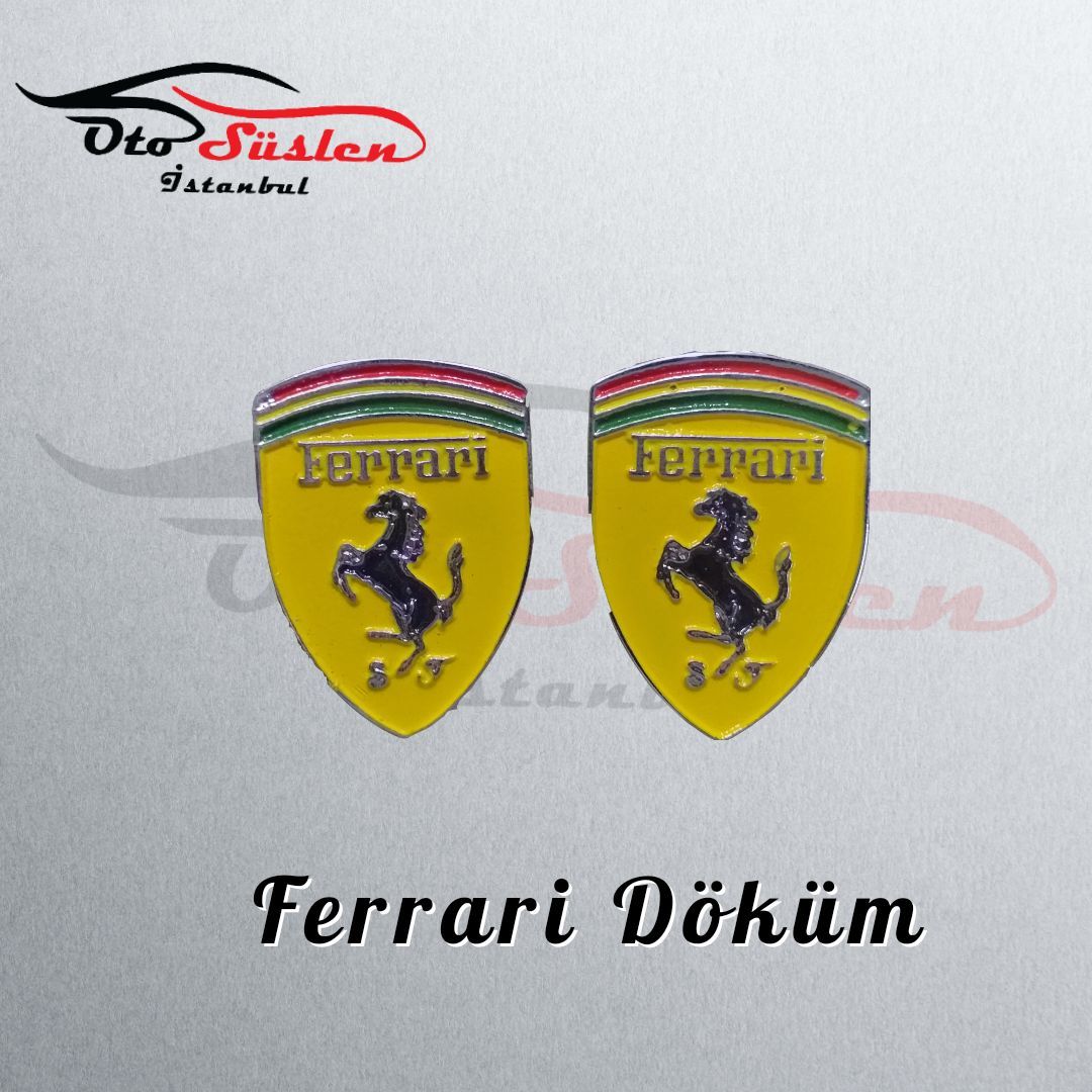 Ferrari Sarı Döküm Logo
