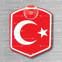 Türk Bayrağı Pleksi Küçük Arma