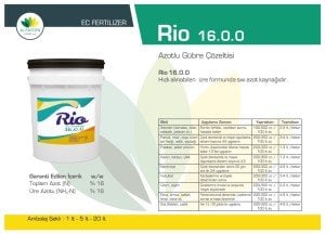Rio 16 Üre Azotu  20 lt.