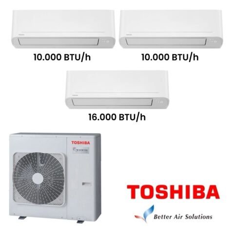 Toshiba 3M Multi Split Klima 10.000+10.000+16.000 BTU/h