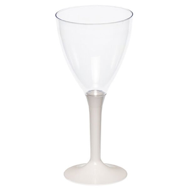 Plastik Şarap Bardağı Beyaz